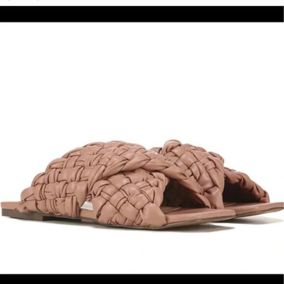 Steve Madden Nude Tan Braided Marina Flat Sandal 6 NEW - Picture 4 of 8